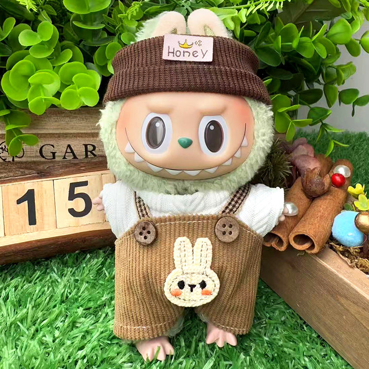 Playeras Streetwear para Muñecos Labubu – Ropa Urbana para Muñecas de 17cm (Muñeca no incluida)