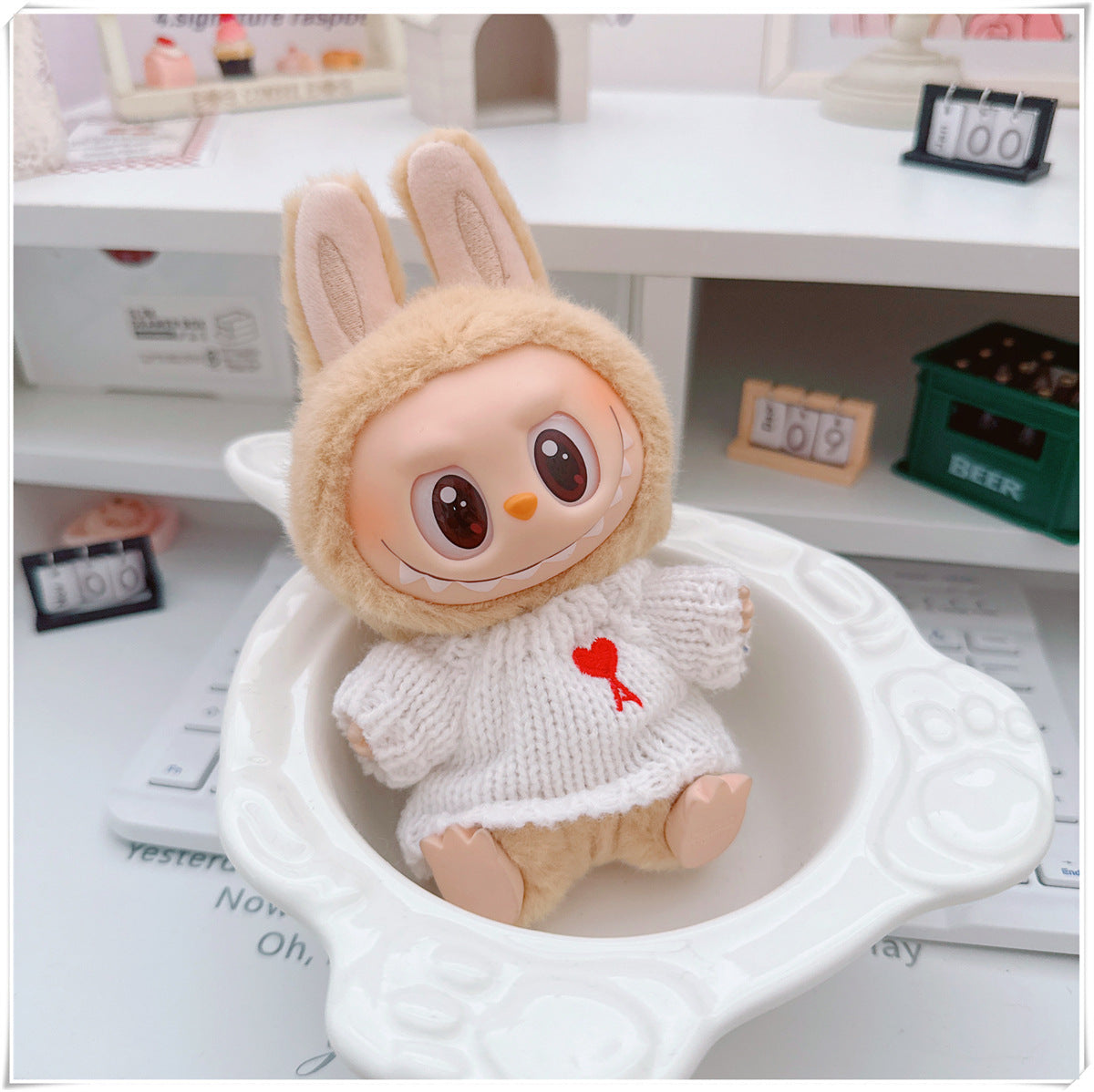 Ropa y accesorios para munecos Labubu, varios diseños divertidos (Muñeca no incluida)