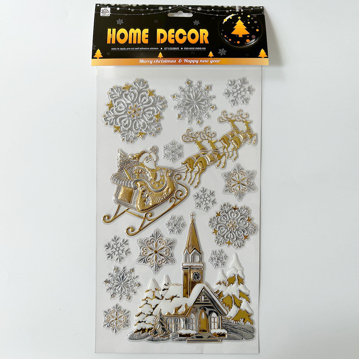 Adhesivos navideños para pared y vidrio