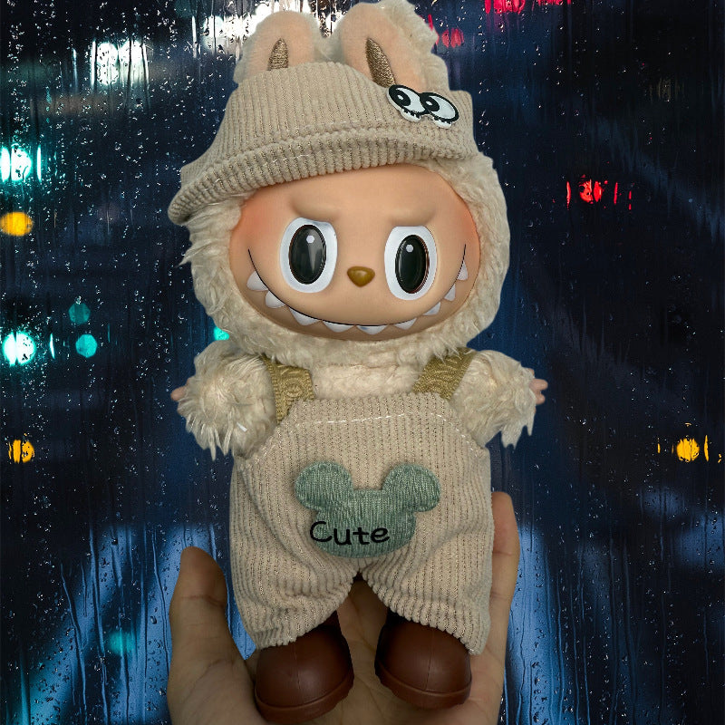 Bonitos conjuntos de Ropa y zapatos para muñecas:Accesorios para labubu de 17cm (Muñeca no incluida)