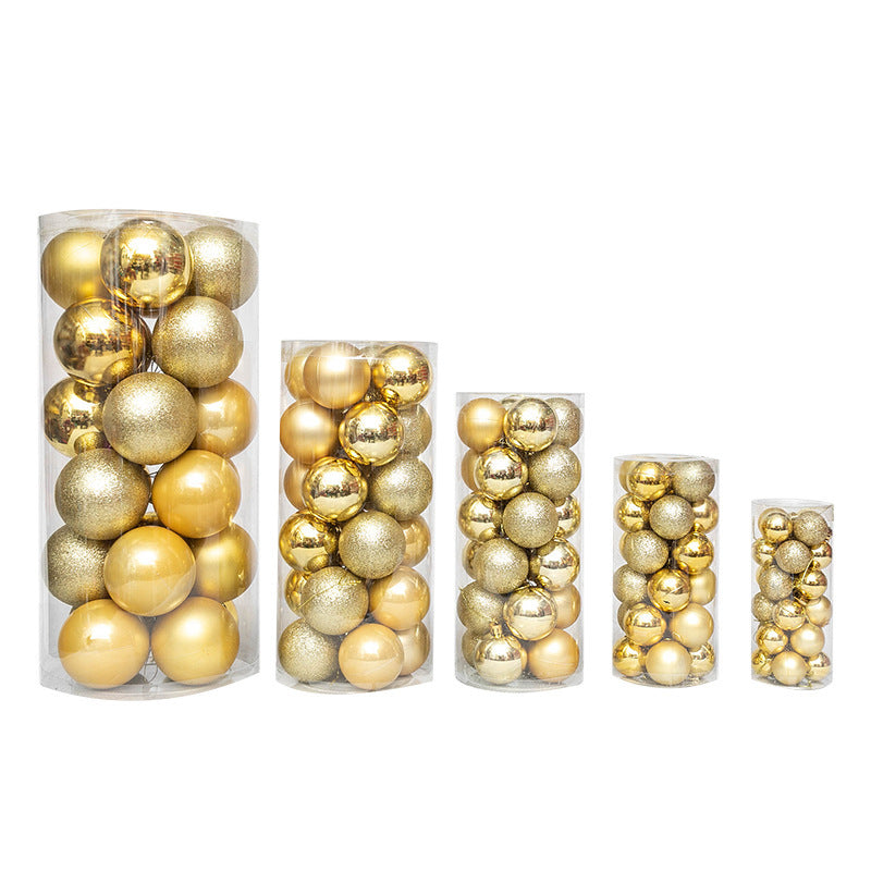 Bolas Navideñas Decorativas de Plástico con Acabado Metálico en Varios Colores