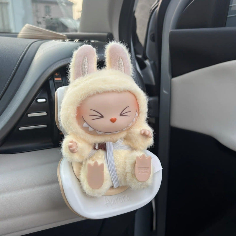 Asiento de auto para muñeca Labubu – Decorativo para Rejilla de Ventilación