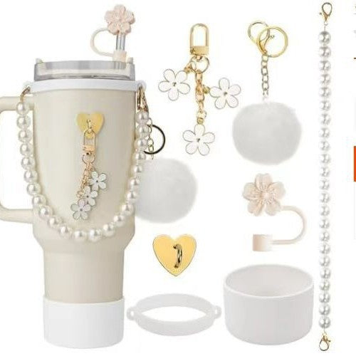 TEST - Set de Correa con Perlas y Accesorios para Botella Stanley: Elegante y Funcional