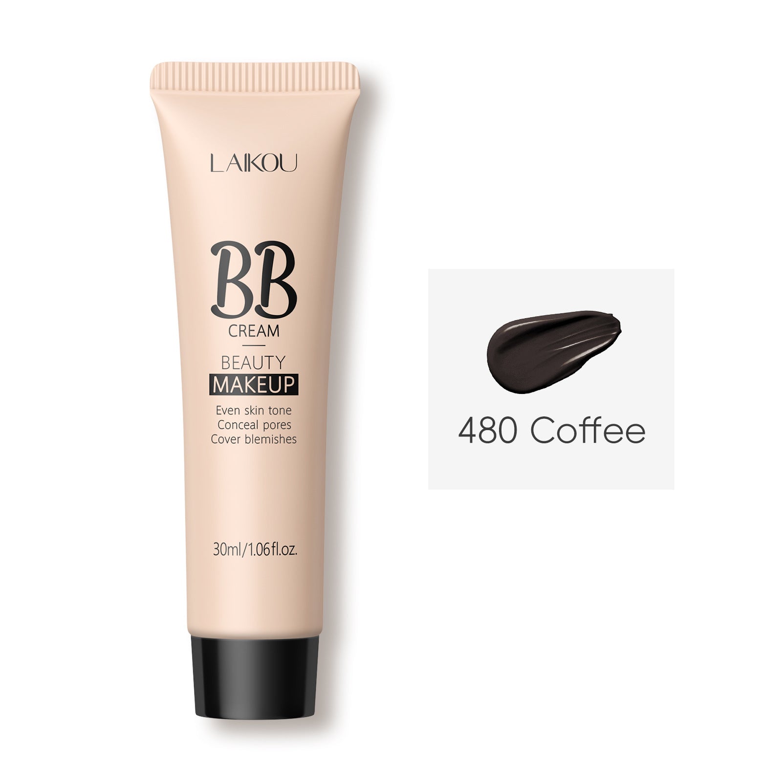 BB Crema LAIKOU de 9 colores 30ml (tubo): Maquillaje Natural, Cosméticos Aprobados por la FDA