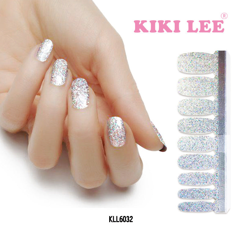 KIKILEE Stickers para Uñas: Pegatinas Completas con Efecto Esmalte y Brillo, Fáciles de Aplicar