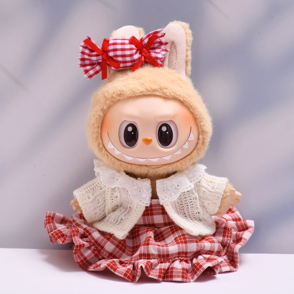 Stitch Story: Compatible with Labubu, Clothing Set, Accessories for 17cm Dolls, Accessories for Labubu (No Doll)