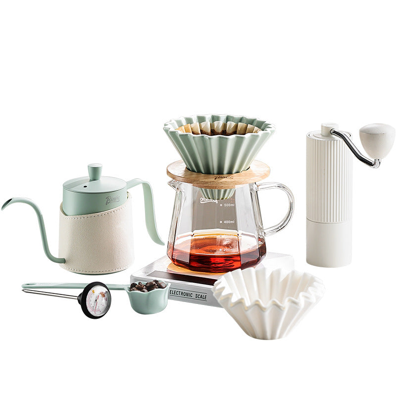 Set de molino, tetera y báscula para café – regalo para amantes del café
