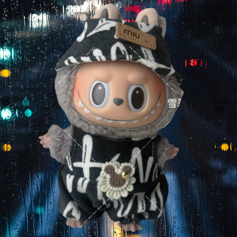 Bonitos conjuntos de Ropa y zapatos para muñecas:Accesorios para labubu de 17cm (Muñeca no incluida)