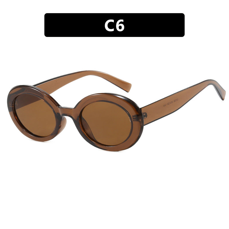 Gafas de Sol Ovaladas Modernas con Protección UV para Mujer