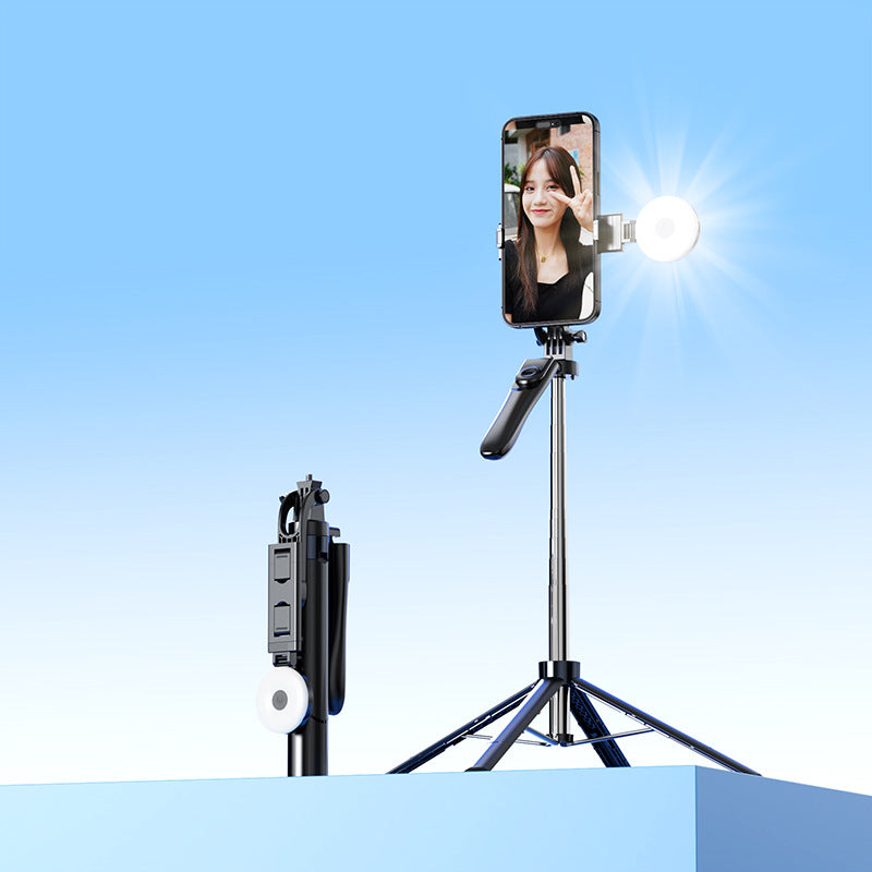 Soporte para teléfono Bluetooth con trípode: estabilizador, ideal para selfies y vlogs