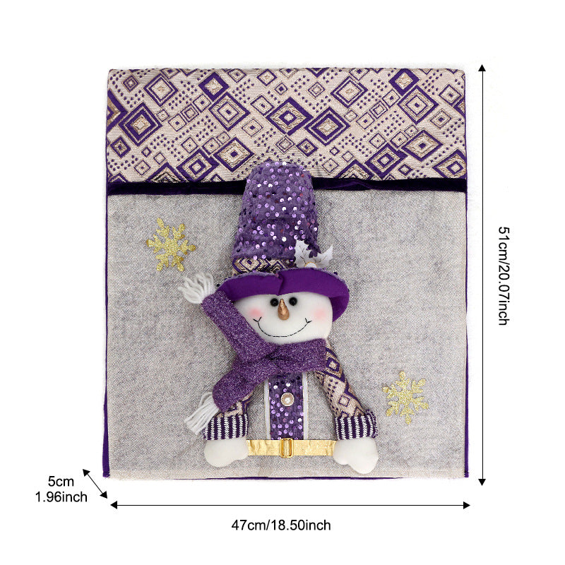 Fundas Navideñas para Sillas | Diseños de Papá Noel, Reno y Muñeco de Nieve