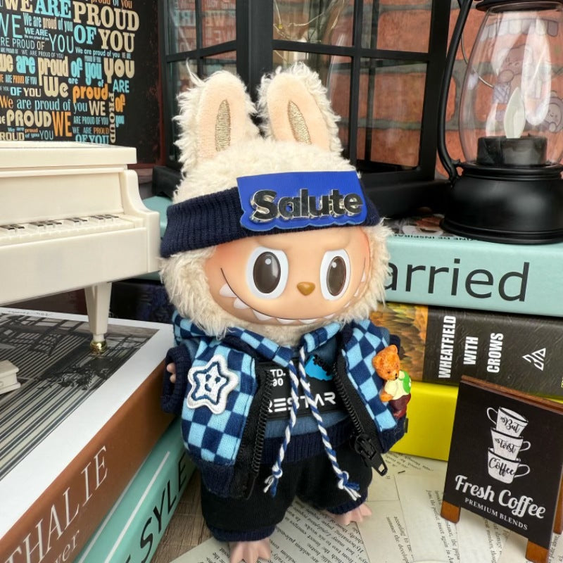 Bonitos conjuntos de Ropa y zapatos para muñecas:Accesorios para labubu de 17cm (Muñeca no incluida)