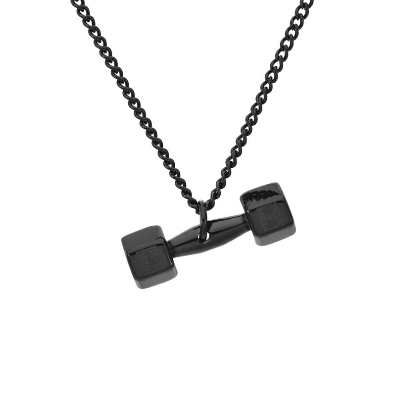 Collar con Dije de Mancuerna – Joyería para Parejas y Adictos del Gimnasio