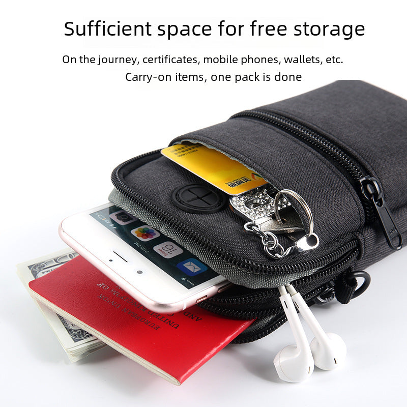 Bolsa Multifuncional Impermeable para Hombre: Monedero, Bandolera y Funda para Teléfono