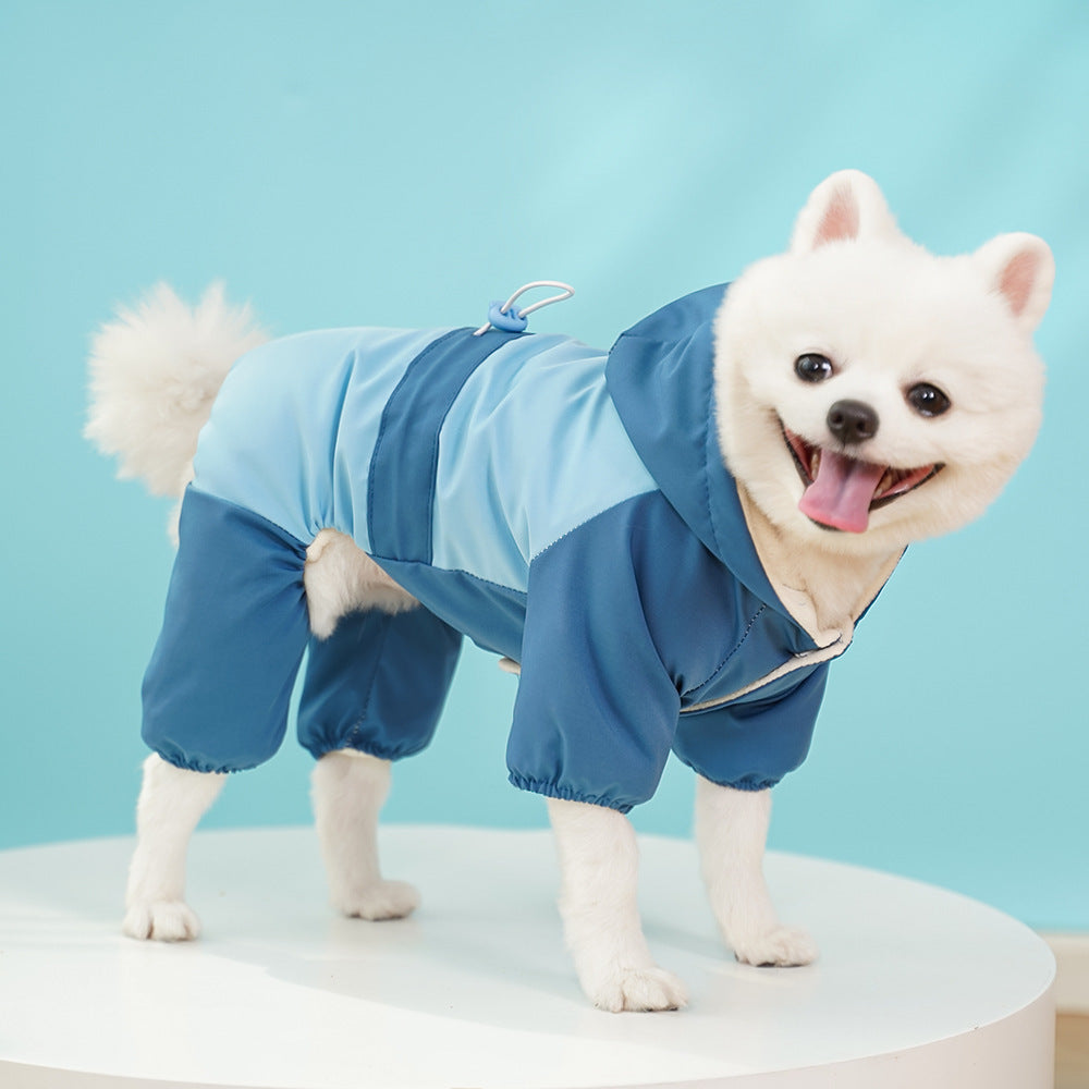 Impermeable de invierno para perros y gatos