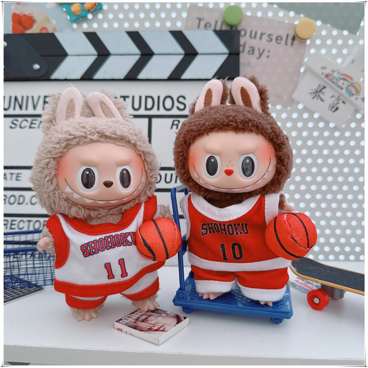 Ropa deportiva para muñecas Labubu de 17 cm – Accesorios para muñecos (muñeca no incluida)