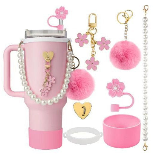 TEST - Set de Correa con Perlas y Accesorios para Botella Stanley: Elegante y Funcional