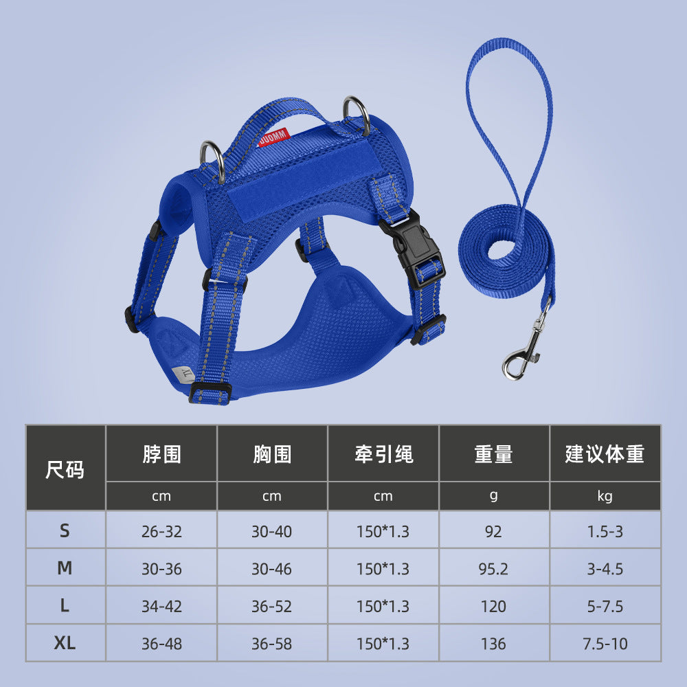 Arnés para Mascotas con Manija de Carga y Correa Incluida – Disponible en Varias Tallas