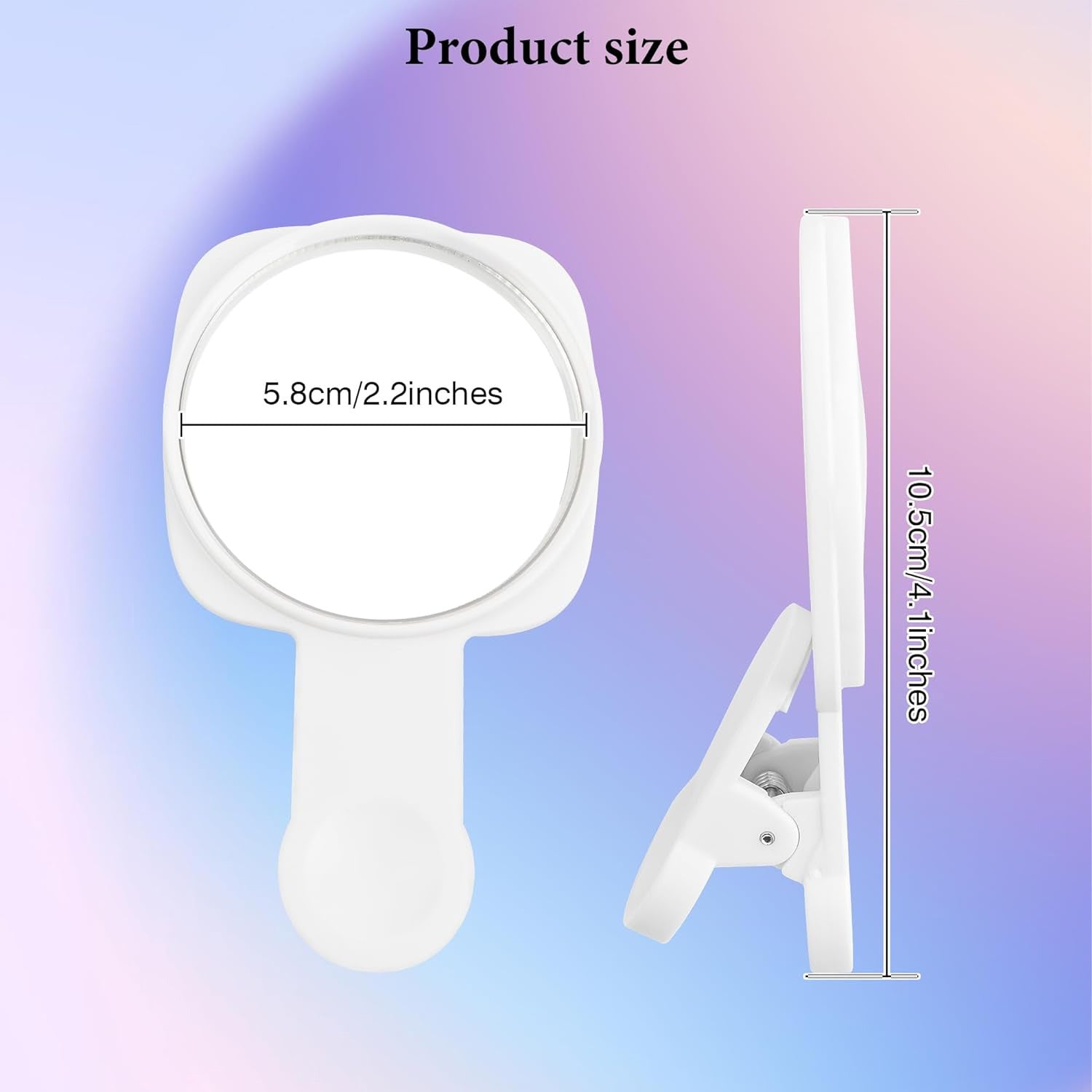 Espejo de autofoto multifuncional: espejo de retroceso para selfies de alta definición