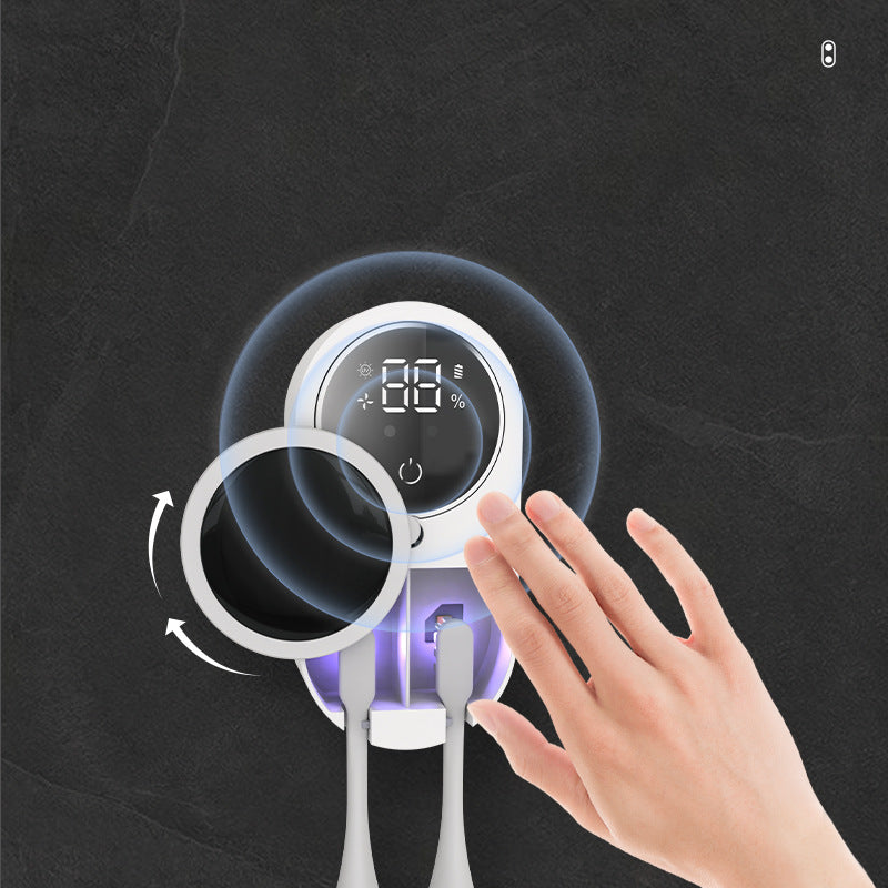 Desinfectador UV de Cepillos de Dientes con Adhesivo y Montaje sin Perforación