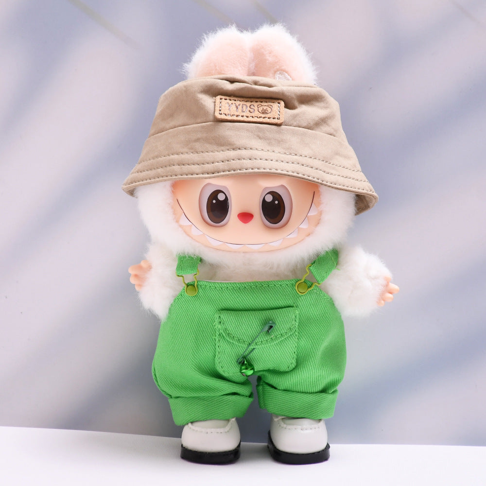 Set de Peto Multicolor con Bolsillos Labubu: Compatible con Labubu, Set de Ropa y Accesorios para Muñecas de 17cm, Complementos para Labubu (Muñeca no incluida)