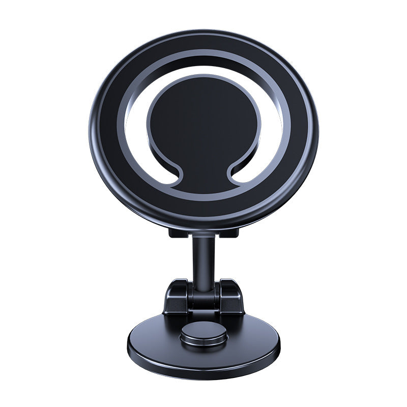 Soporte magnético plegable para celular en auto con rotación de 360 grados y base adhesiva