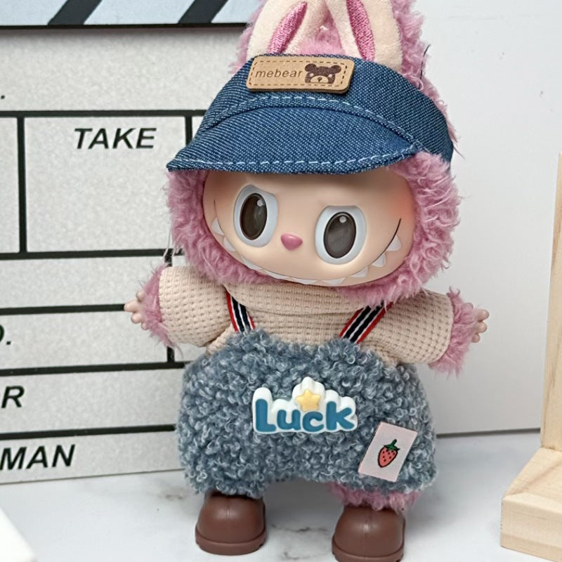 Bonitos conjuntos de Ropa y zapatos para muñecas:Accesorios para labubu de 17cm (Muñeca no incluida)