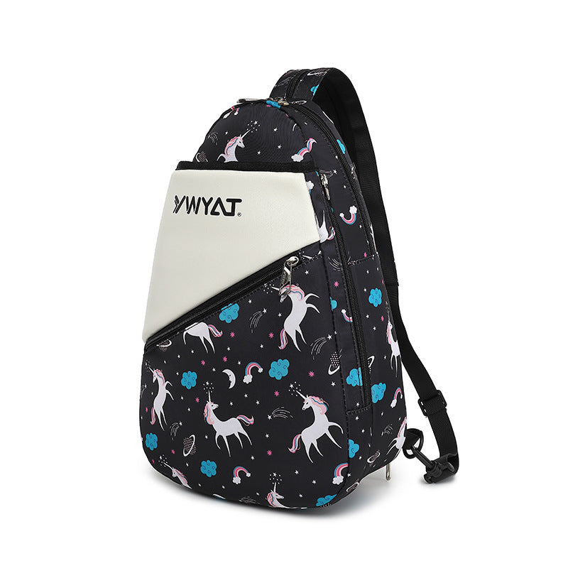 Mochila de Bádminton para Niños – Bolsa Unisex con Compartimento para dos Raquetas