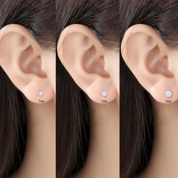 Pendientes Botón Esféricos en Plata Pura S999 – Unisex para Adolescentes