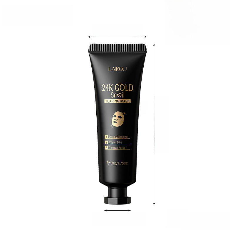 Mascarilla de Caracol con 24K de Oro LAIKOU: Limpieza Profunda de Poros, 50g (Tubo)