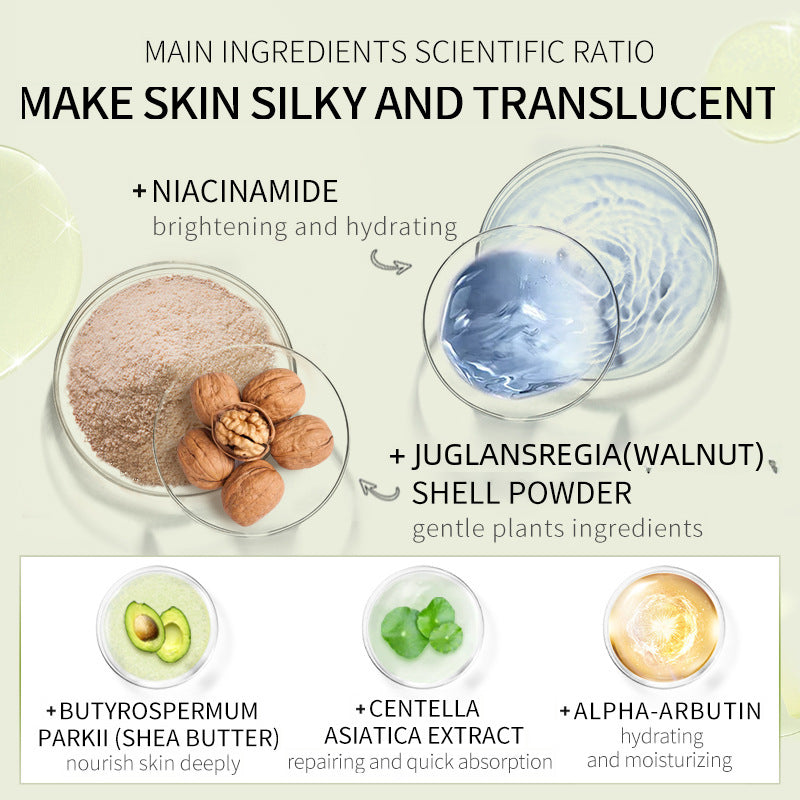 LaiKou Exfoliante Corporal de Manteca de Karité: Limpieza Profunda de Poros, 100g