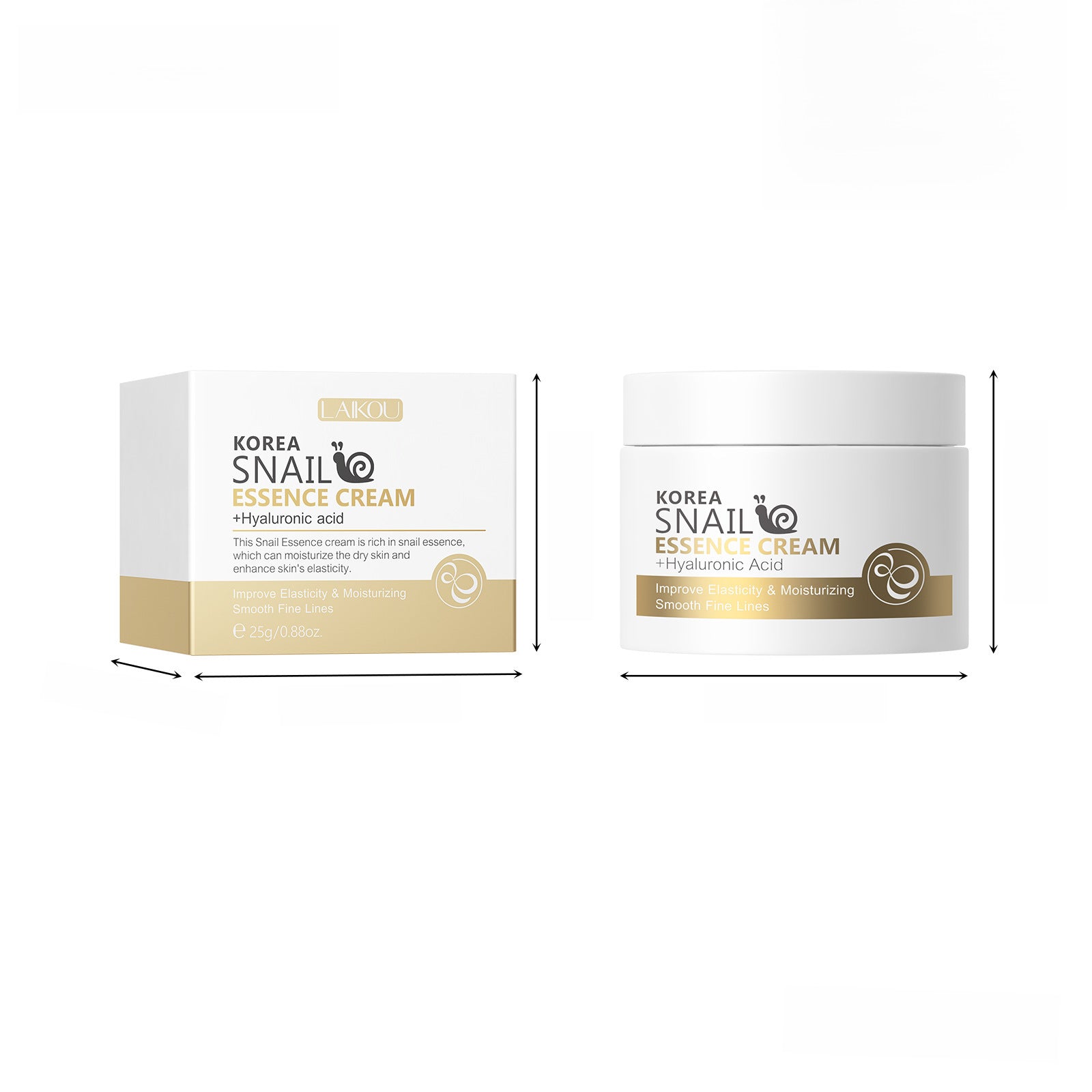 LaiKou Crema de Caracol LAIKOU: Hidratación y Cuidado de la Piel 25g