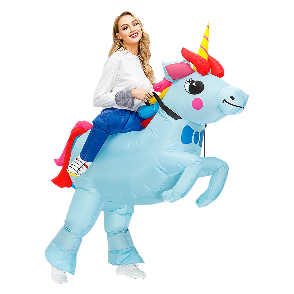 Halloween Inflatable Dinosaur Costume for Kids: Animal Options including Bear, Elephant, Tropical Fish, and Pink Pig
