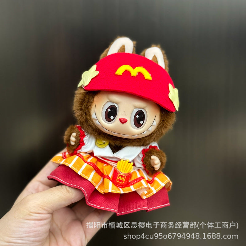 Whimsy Wardrobe: Compatible with Labubu, Clothing Set, Accessories for 17cm Dolls, Accessories for Labubu (No Doll)