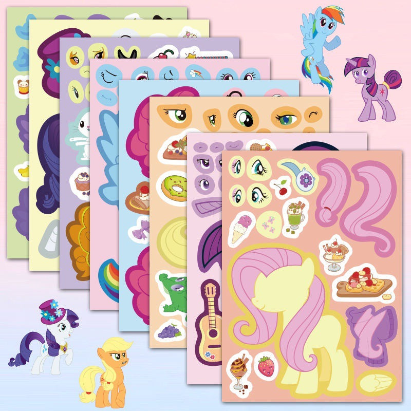 Juego de Manualidades DIY con Stickers de Mi Pequeño Pony