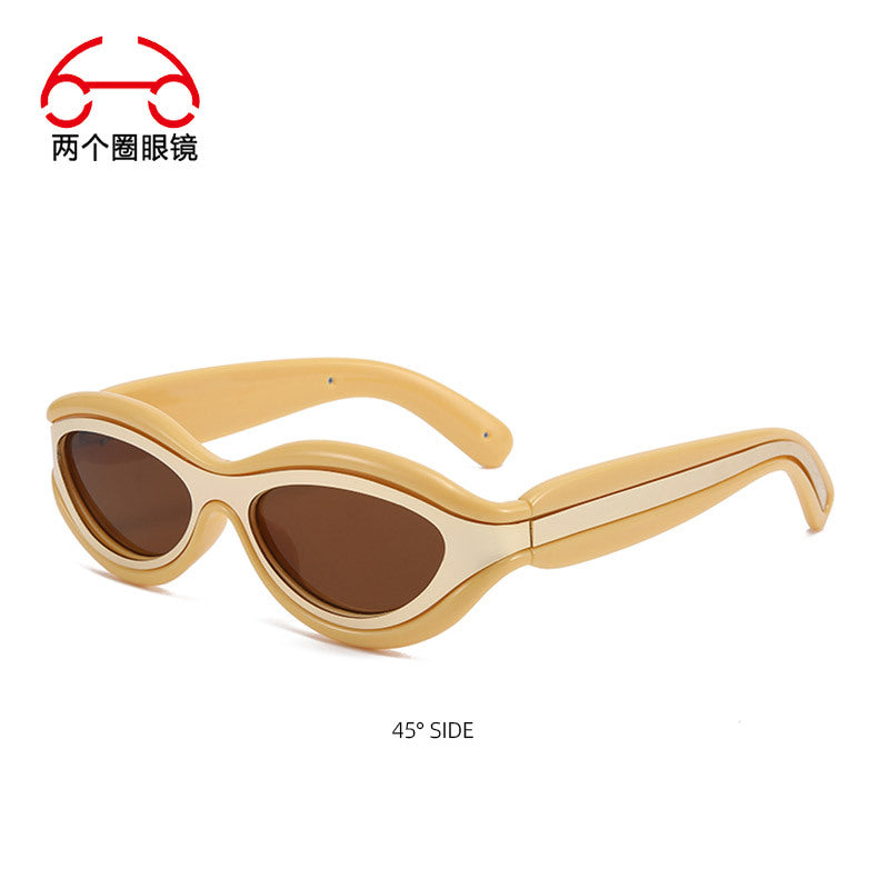 Gafas de Sol Futuristas Estilo Gato Unisex con Protección UV