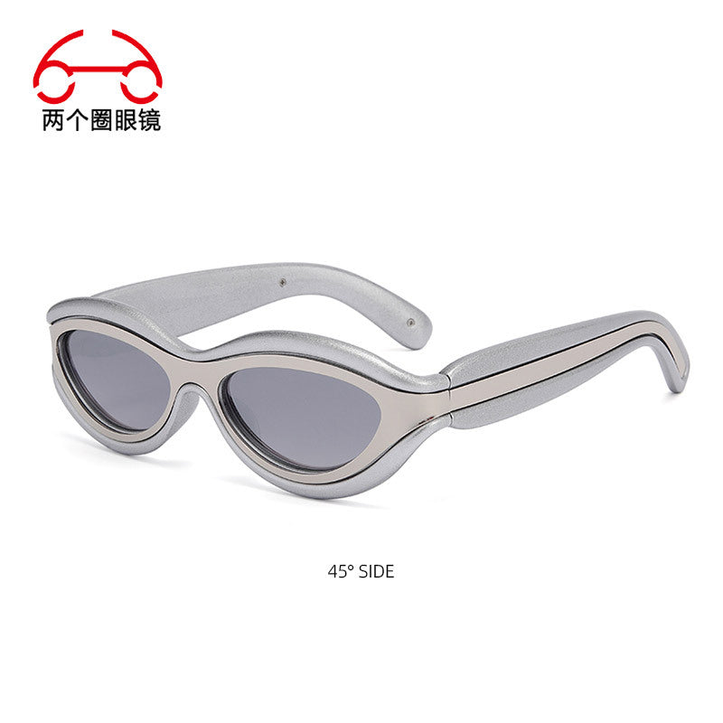 Gafas de Sol Futuristas Estilo Gato Unisex con Protección UV