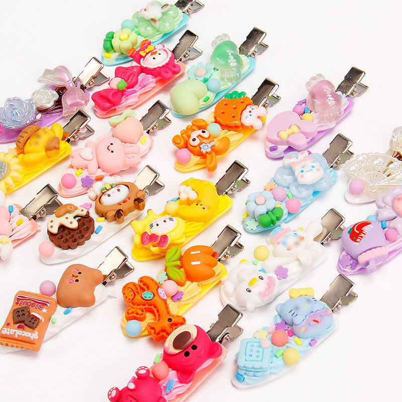 Set de Manualidades para Niñas con Pegamento en Crema 15g – Clips de Cabello y Accesorios de Resina