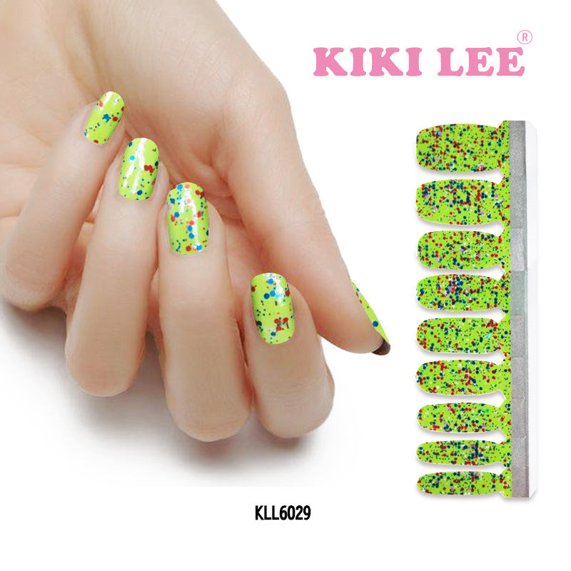 KIKILEE Stickers para Uñas: Pegatinas Completas con Efecto Esmalte y Brillo, Fáciles de Aplicar