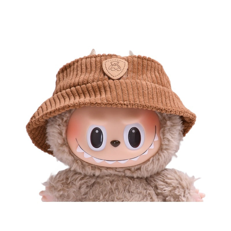 Colección Pana y Gorro Vaquero Labubu: Compatible con Labubu, Set de Ropa y Accesorios para Muñecas de 17cm, Complementos para Labubu (Muñeca no incluida)