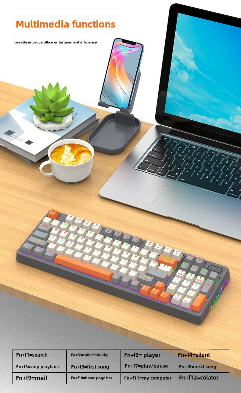 Teclado Mecánico Inalámbrico K95: 2.4G, Bluetooth, Tres Modos, Hot-Swap, Estructura Gasket para Juegos