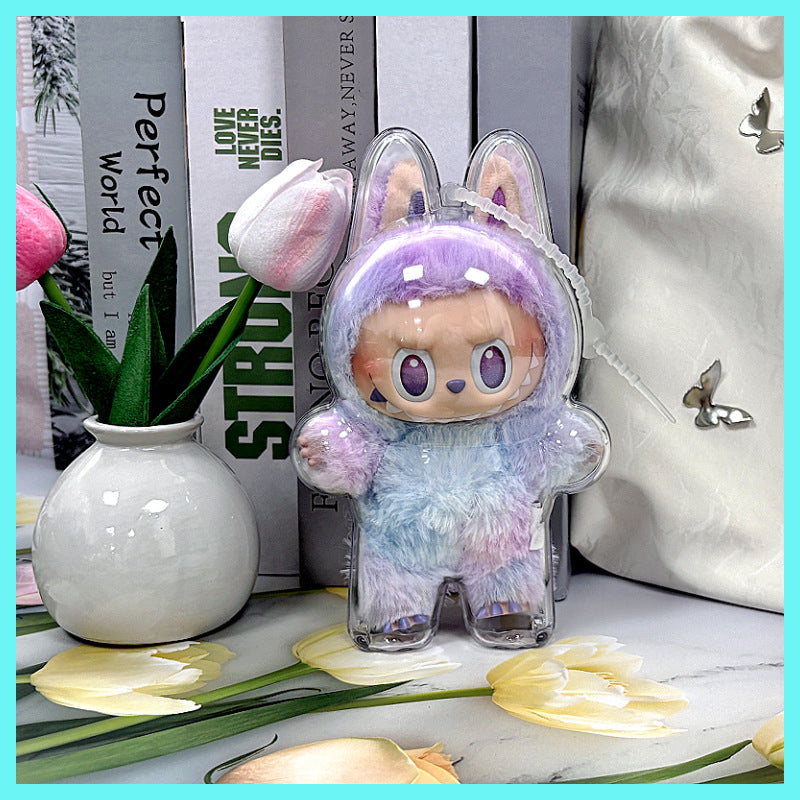 Funda Transparente de Protección para Juguete POPMART – Carcasa Antipolvo Labubu 3ª Generación