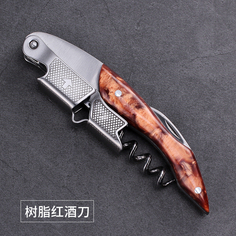 Cortador de Botellas de Vino Dorado: Abridor Profesional de Vino, Cuchillo Multifuncional, Estilo Lujoso para el Hogar