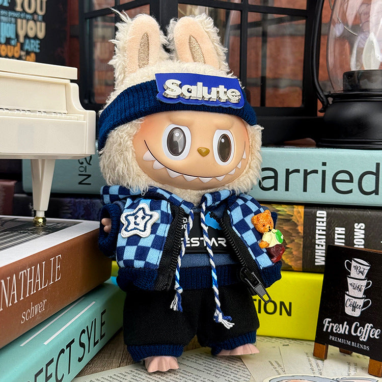 Playeras Streetwear para Muñecos Labubu – Ropa Urbana para Muñecas de 17cm (Muñeca no incluida)