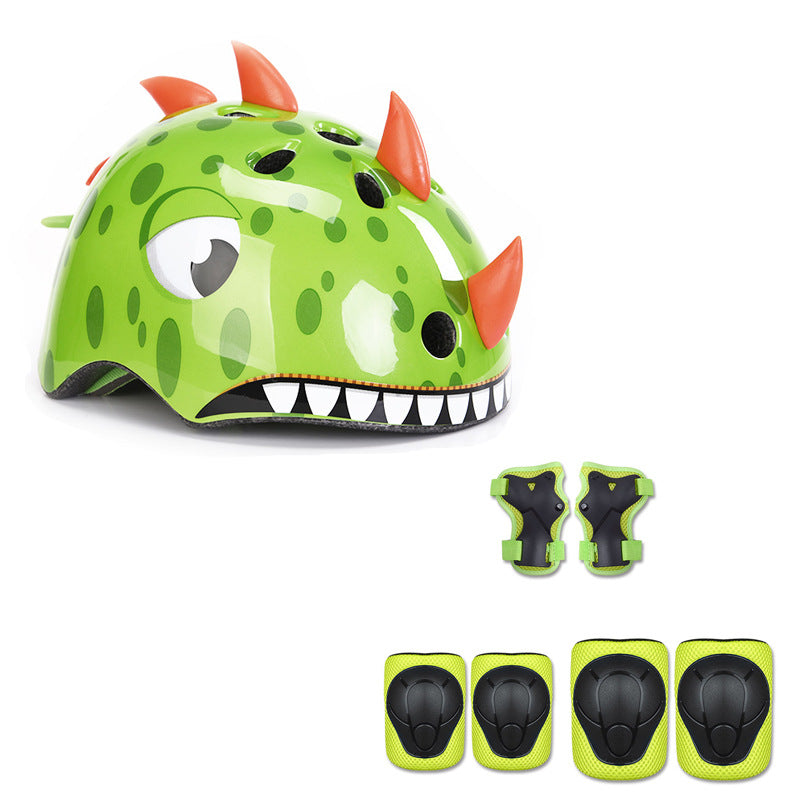 Casco para ciclismo Infantil: diseño de dinosaurio, Oso, tiburón y zorro Protección para Deportes y Patinaje