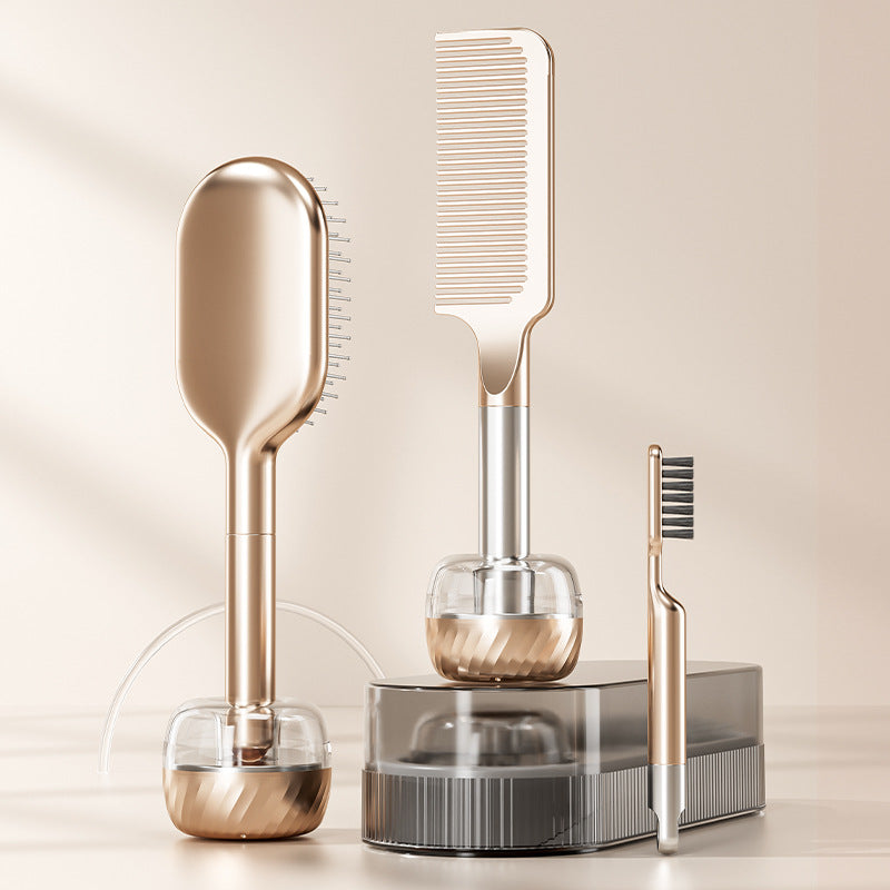 Cepillo de masaje de aire para cabello largo: peinador de acero inoxidable, diseño ergonómico, ideal para crear volumen y estilo