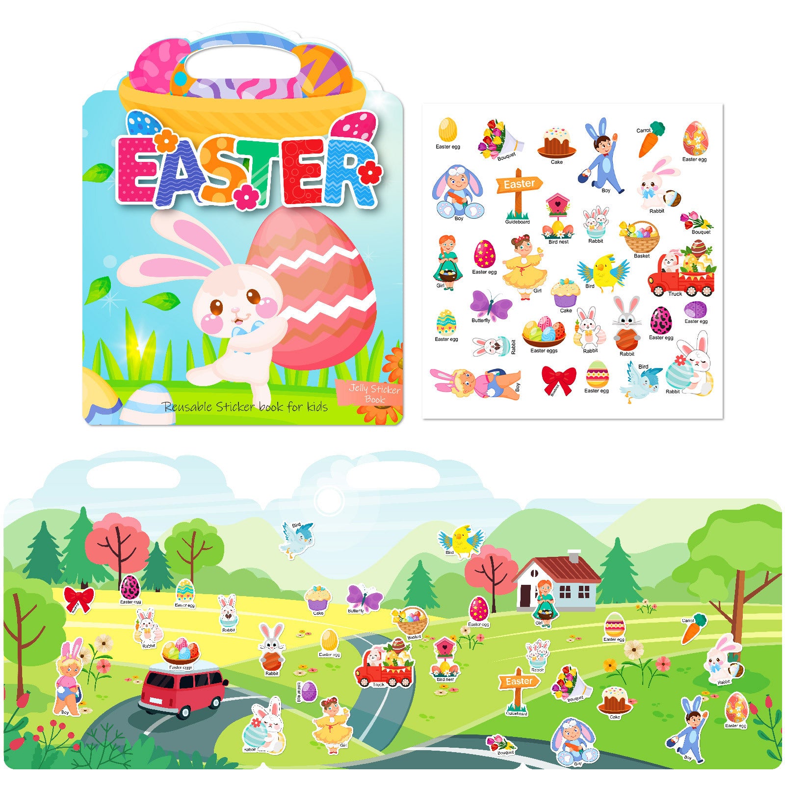 Libros Educativos con Pegatinas para Niños de 3 a 6 Años – Actividades Didácticas