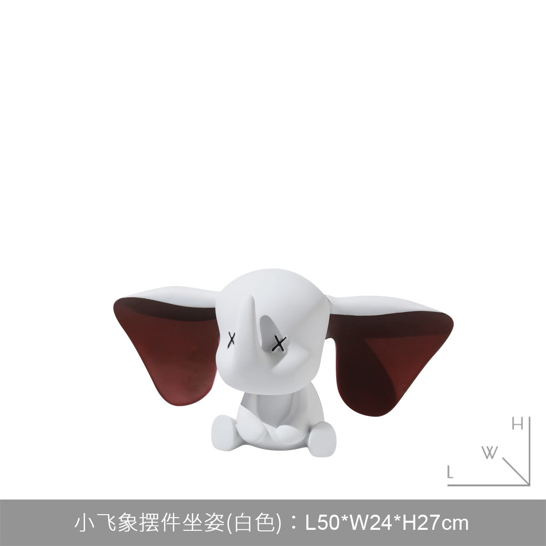 Escultura Elefante Organizador de Llaves Dumbo para Decoración Moderna