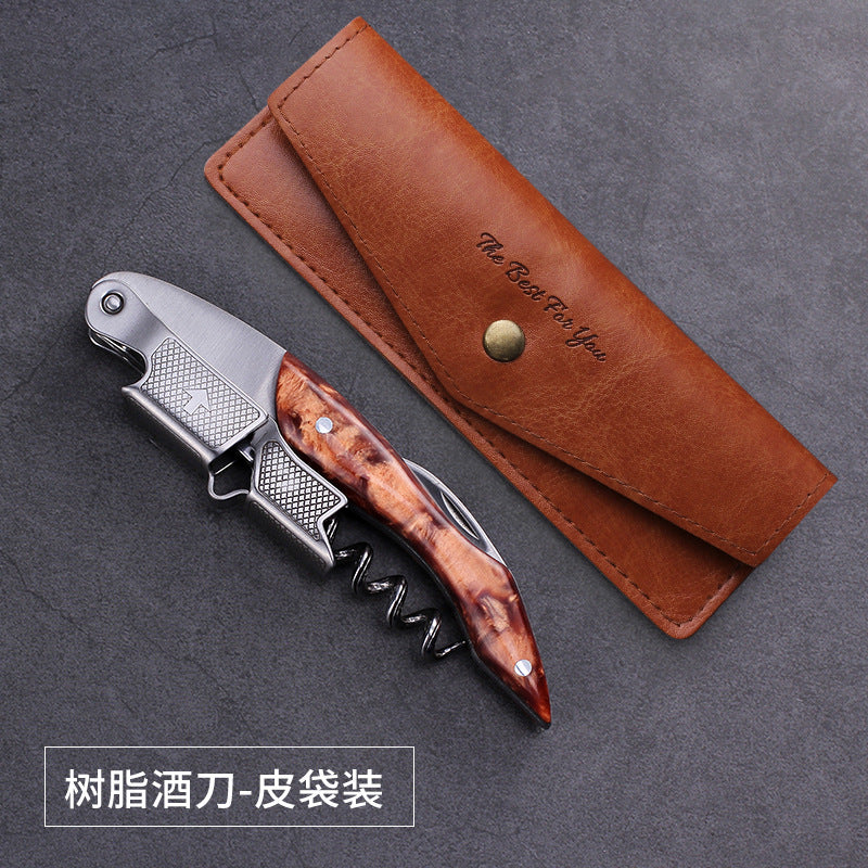 Cortador de Botellas de Vino Dorado: Abridor Profesional de Vino, Cuchillo Multifuncional, Estilo Lujoso para el Hogar