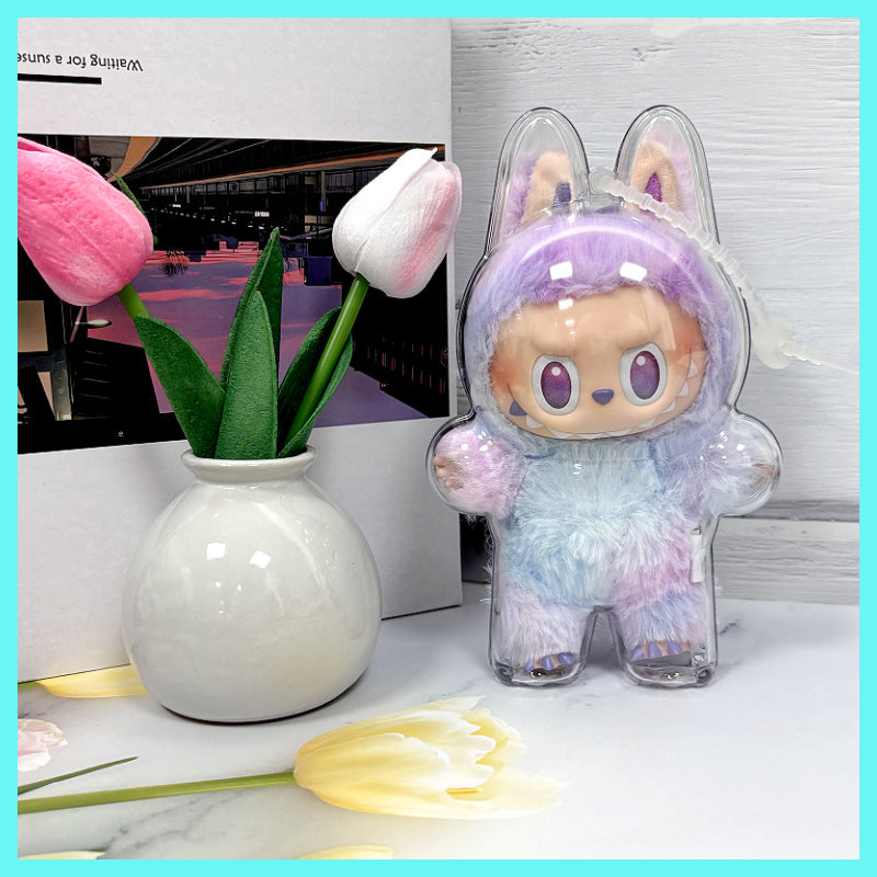 Funda Transparente de Protección para Juguete POPMART – Carcasa Antipolvo Labubu 3ª Generación